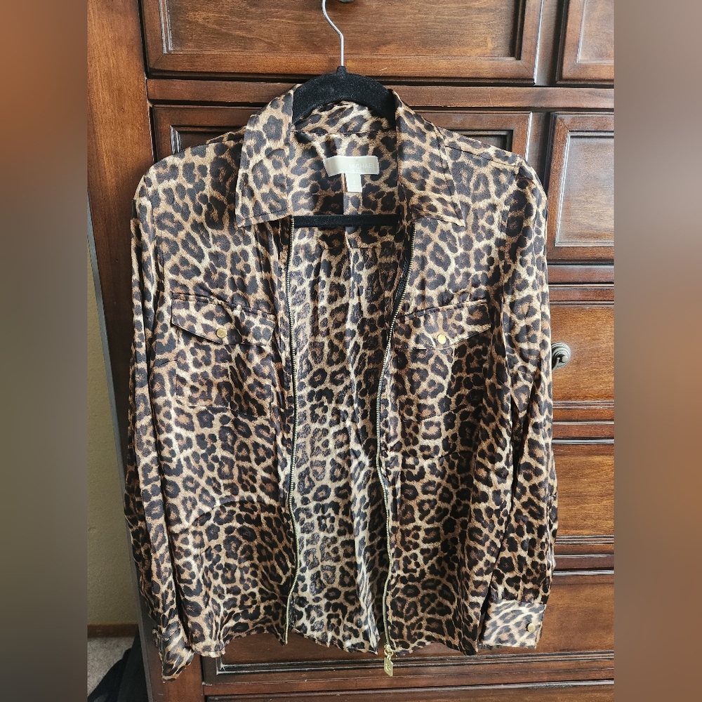 Michael Kors Cheetah print blouse